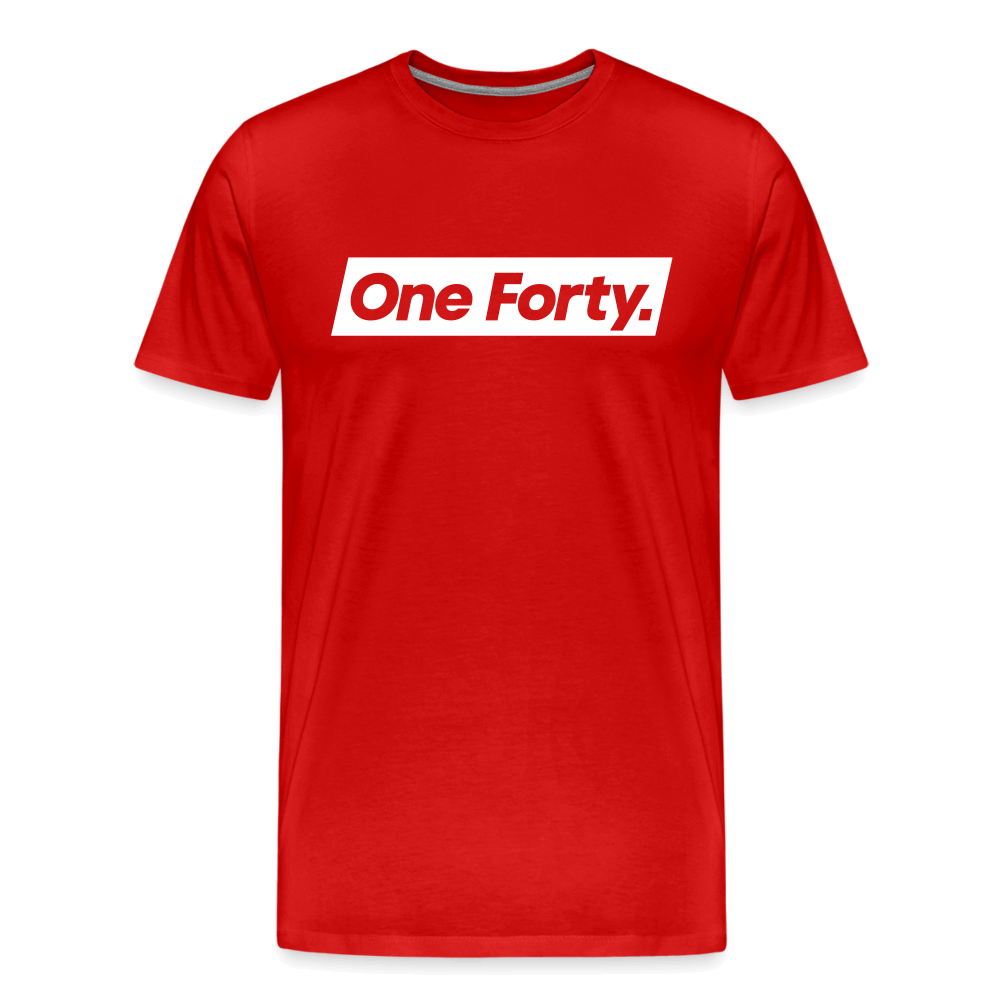 Official One Forty Mens Logo Tee [Red] - red