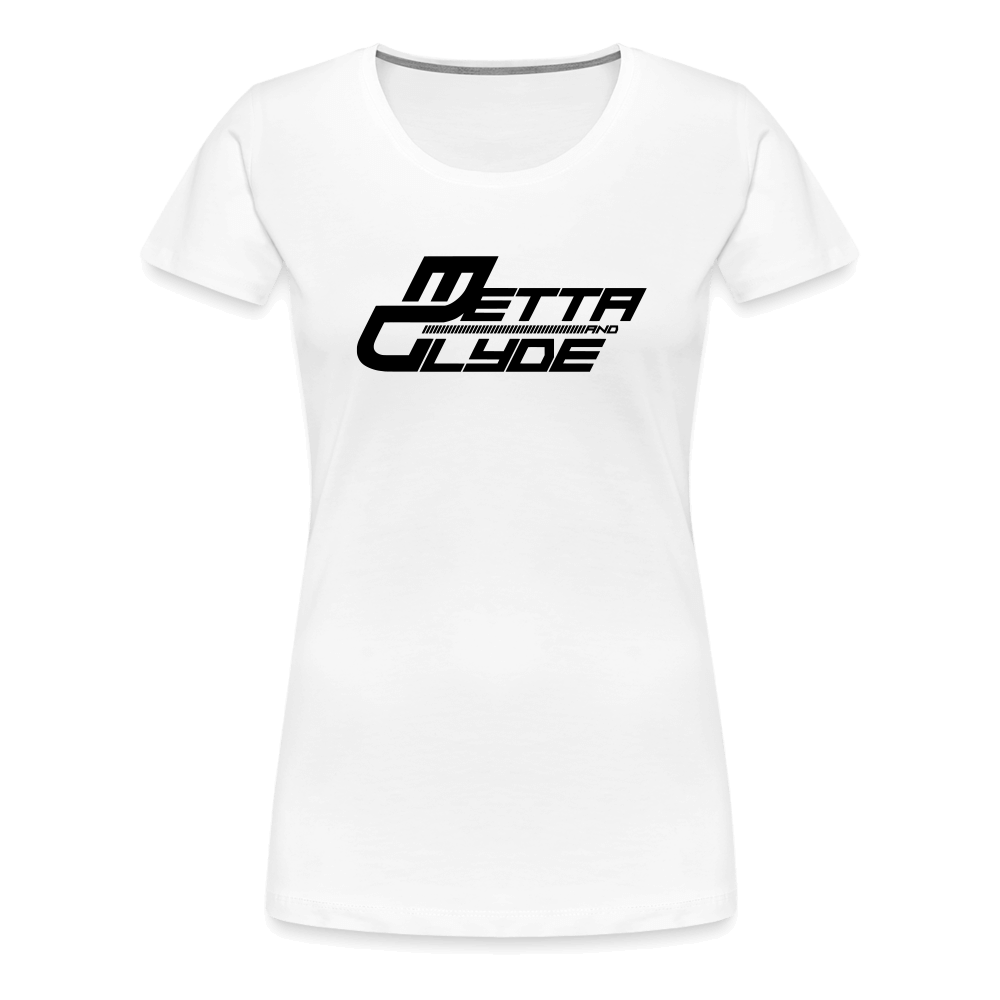 Official Metta & Glyde Womens Logo T-Shirt [White] - white