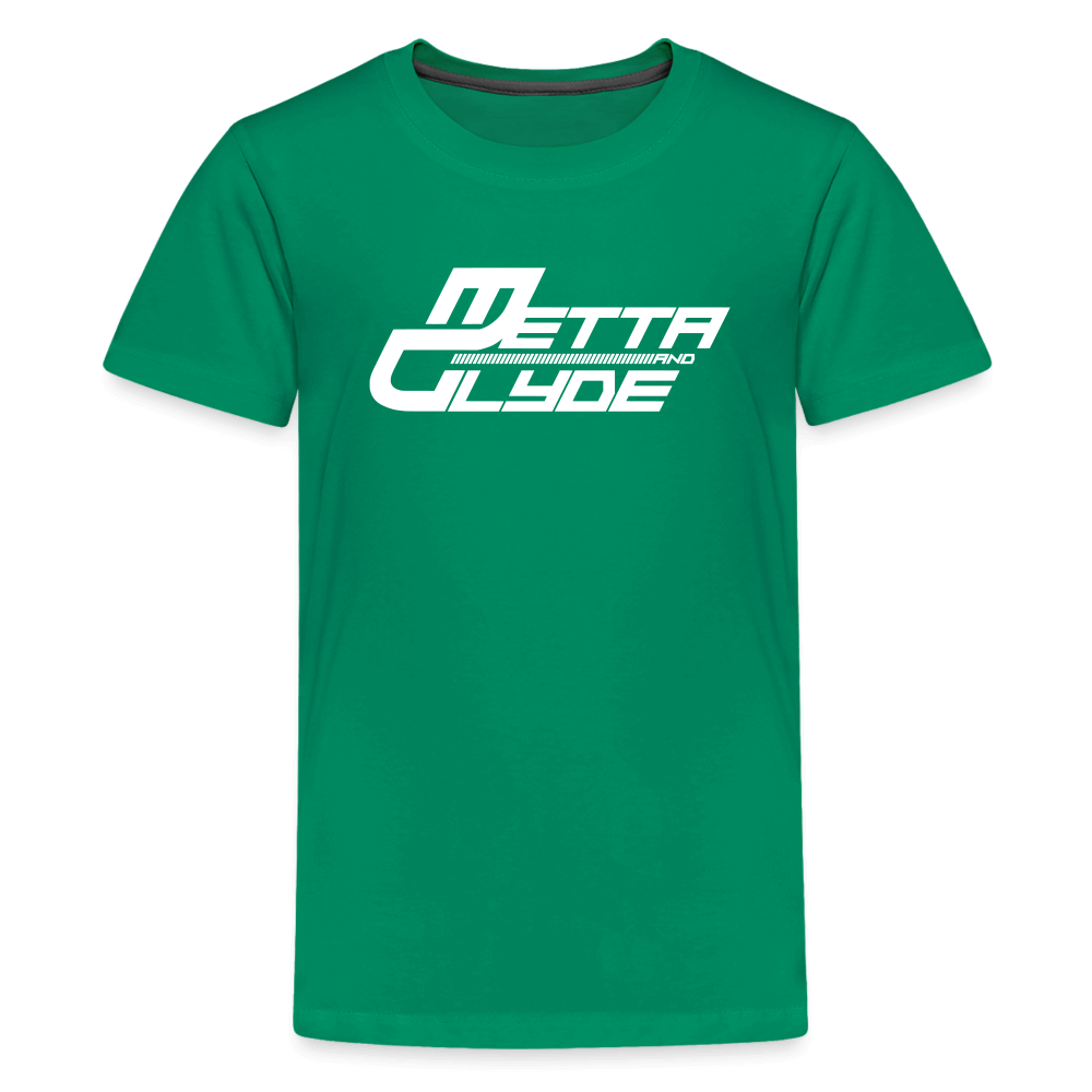 Official Metta & Glyde Kids Unisex Logo T-Shirt [Green] - kelly green