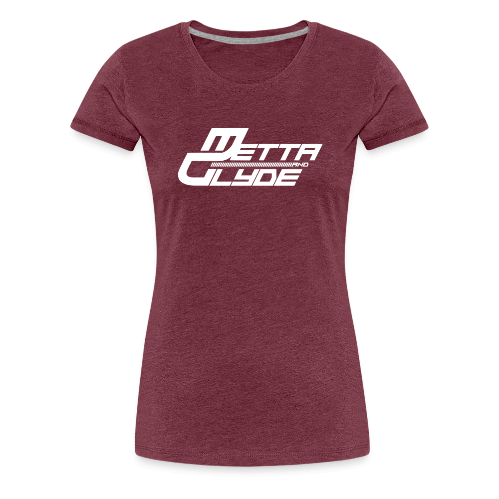 Official Metta & Glyde Womens Logo T-Shirt [Heather Burgundy] - heather burgundy