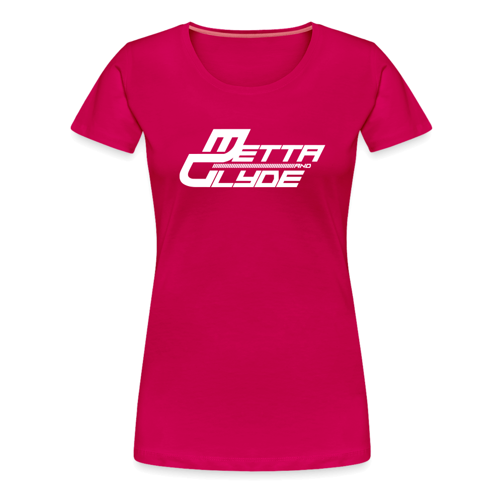 Official Metta & Glyde Womens Logo T-Shirt [Dark Pink] - dark pink