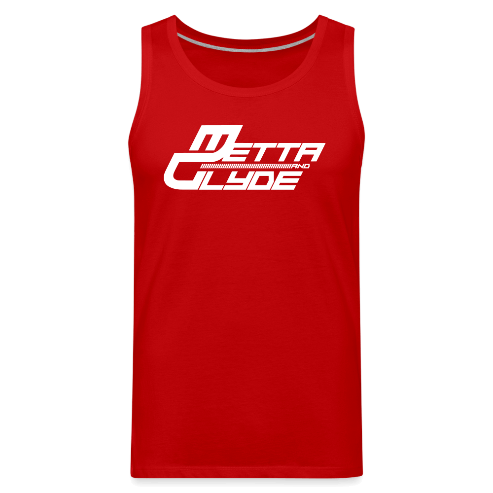 Official Metta & Glyde Mens Logo Vest [Red] - red