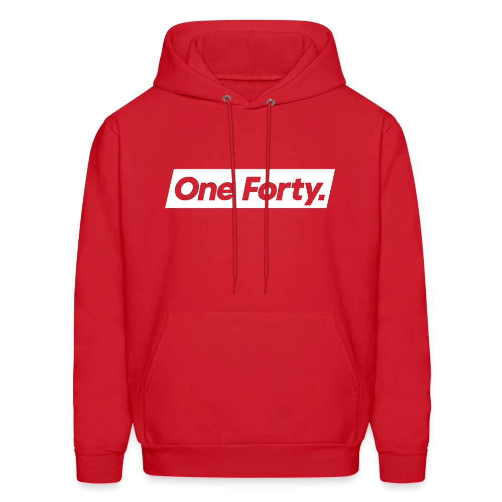 Official One Forty Unisex Logo Hoodie [Red] - red