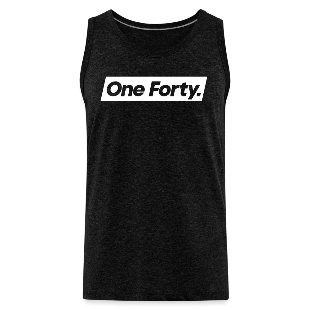 Official One Forty Mens Logo Vest [Charcoal Grey] - charcoal grey