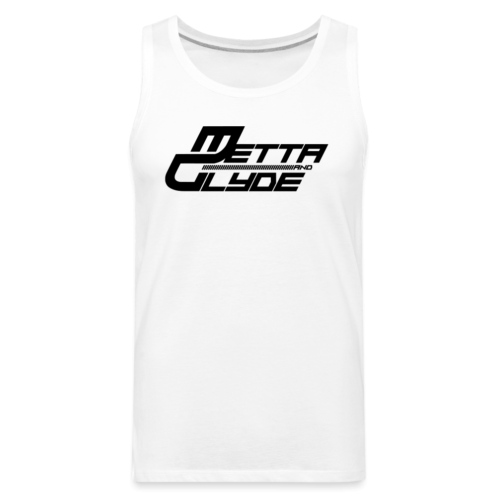 Official Metta & Glyde Mens Logo Vest [White] - white