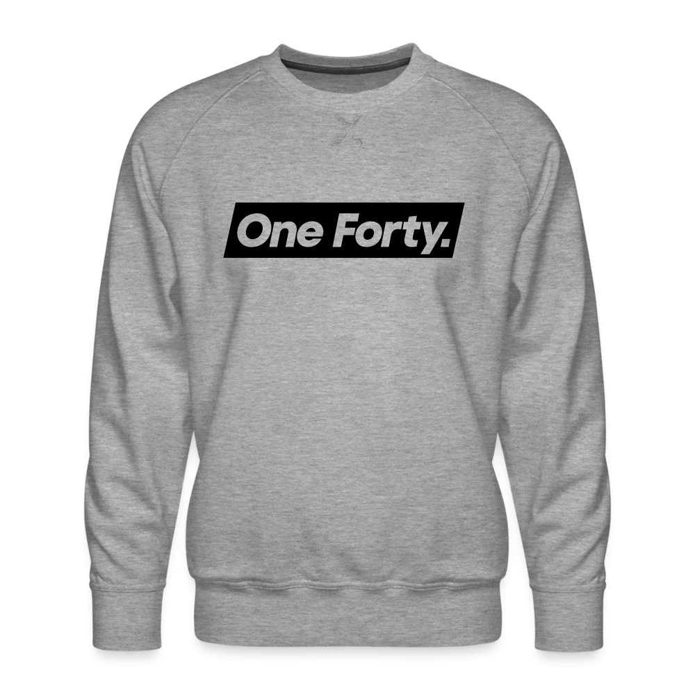 One Forty Unisex Logo Sweatshirt [Heather Grey] - heather grey