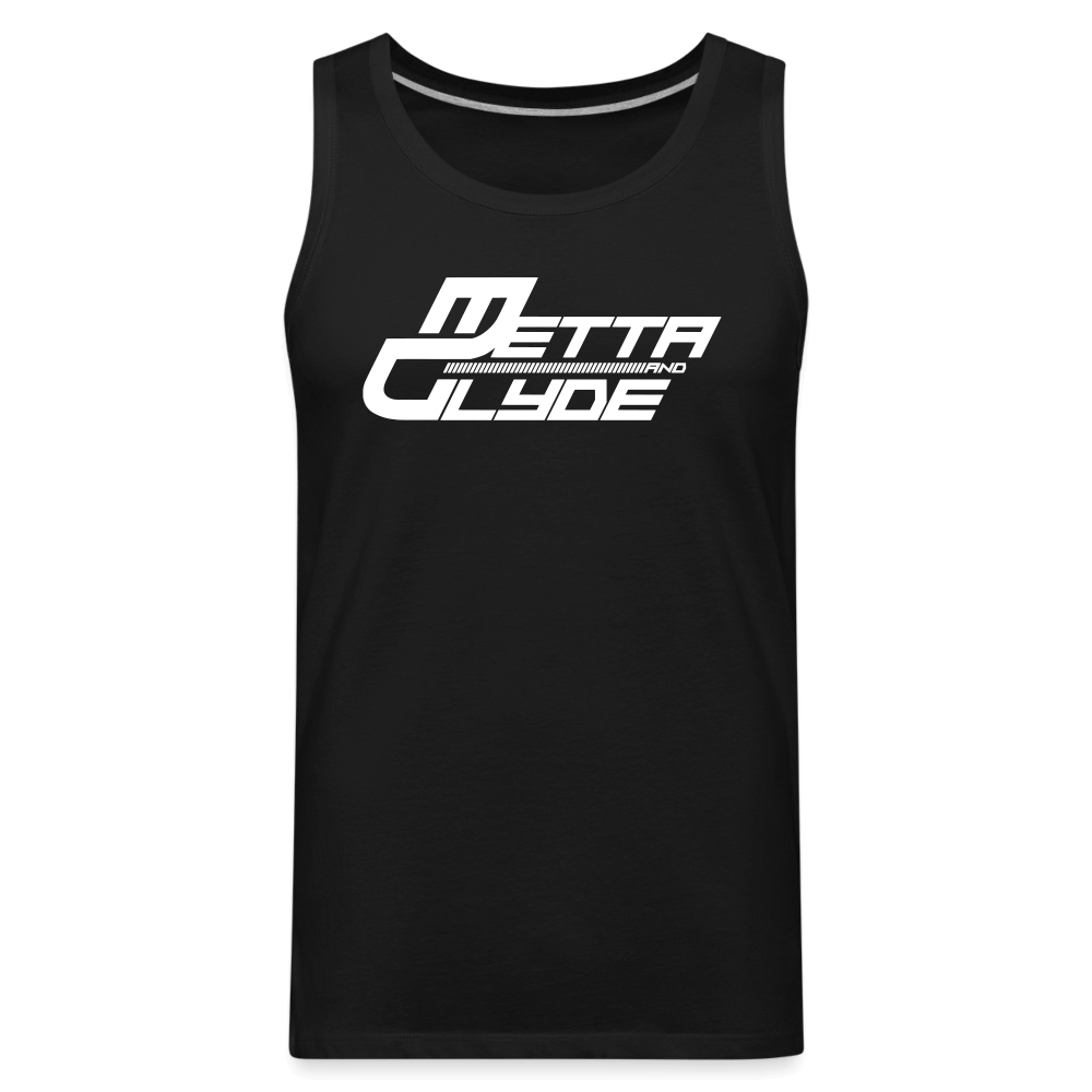 Official Metta & Glyde Mens Logo Vest [Charcoal Grey] - black