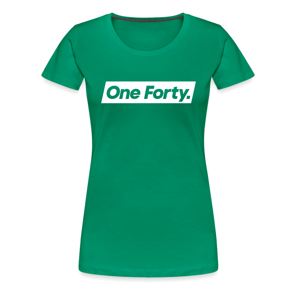 Official One Forty Womens Logo T-Shirt [Kelly Green] - kelly green