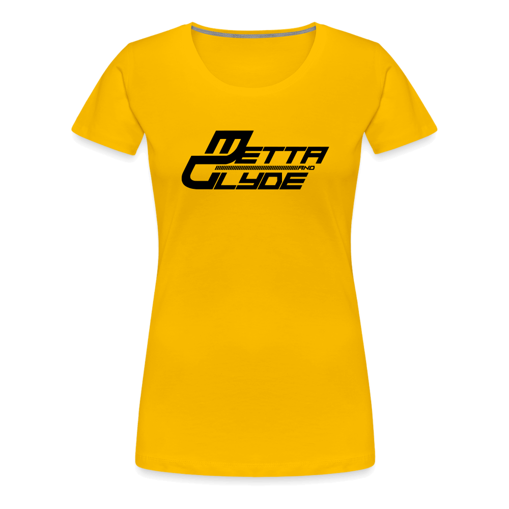 Official Metta & Glyde Womens Logo T-Shirt [Sun Yellow] - sun yellow