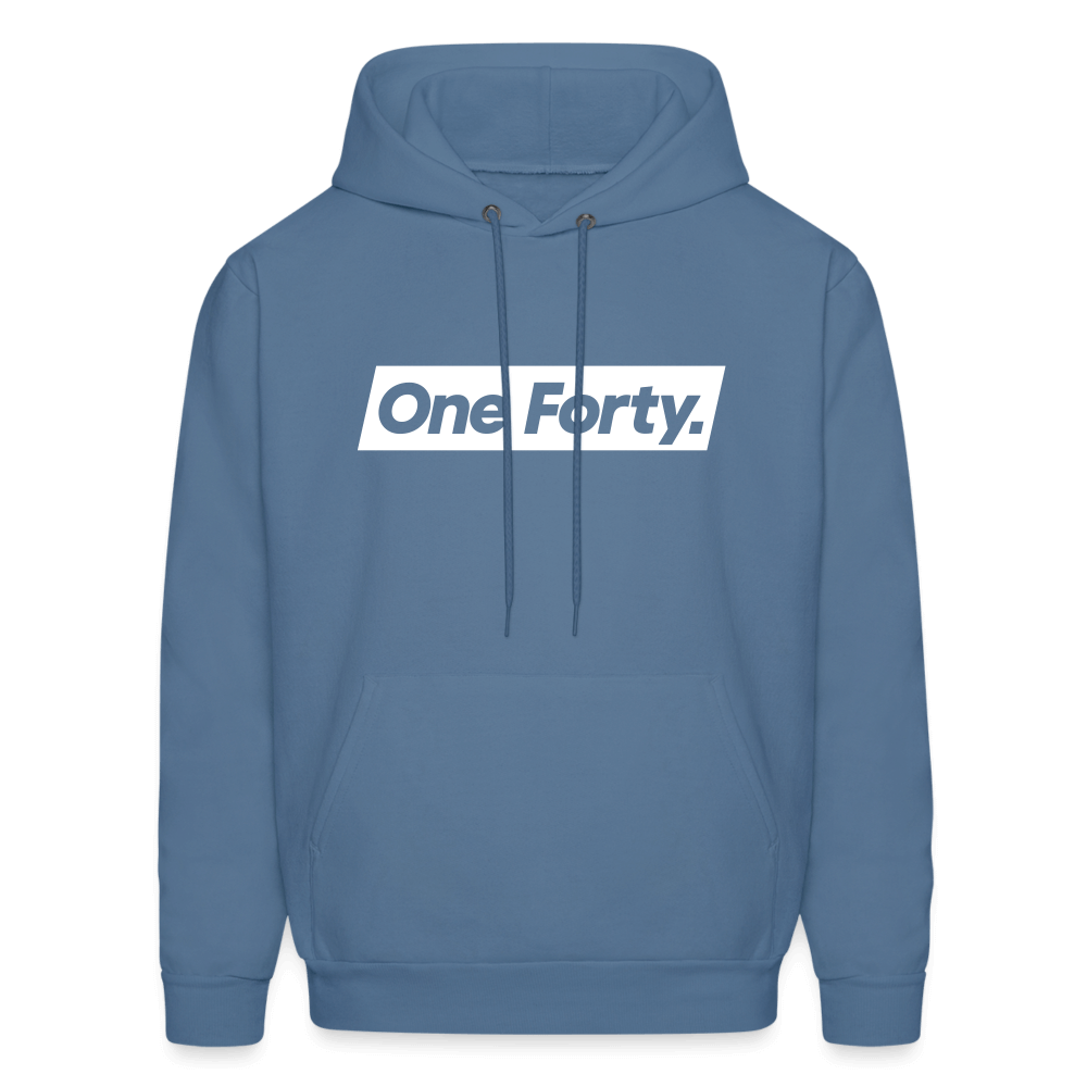 Official One Forty Unisex Logo Hoodie [Denim Blue] - denim blue