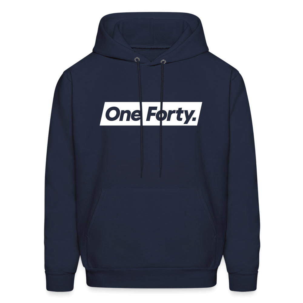 Official One Forty Unisex Logo Hoodie [Navy Blue] - navy