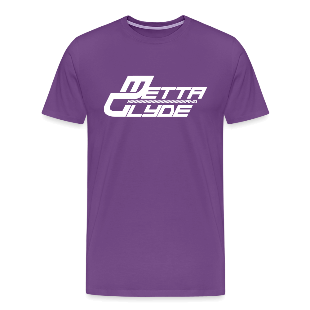 Official Metta & Glyde Mens Logo T-Shirt [Purple] - purple