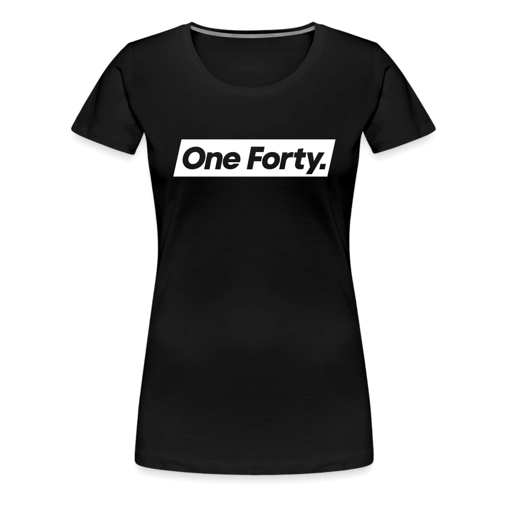 Official One Forty Womens Logo T-Shirt [Black] - black