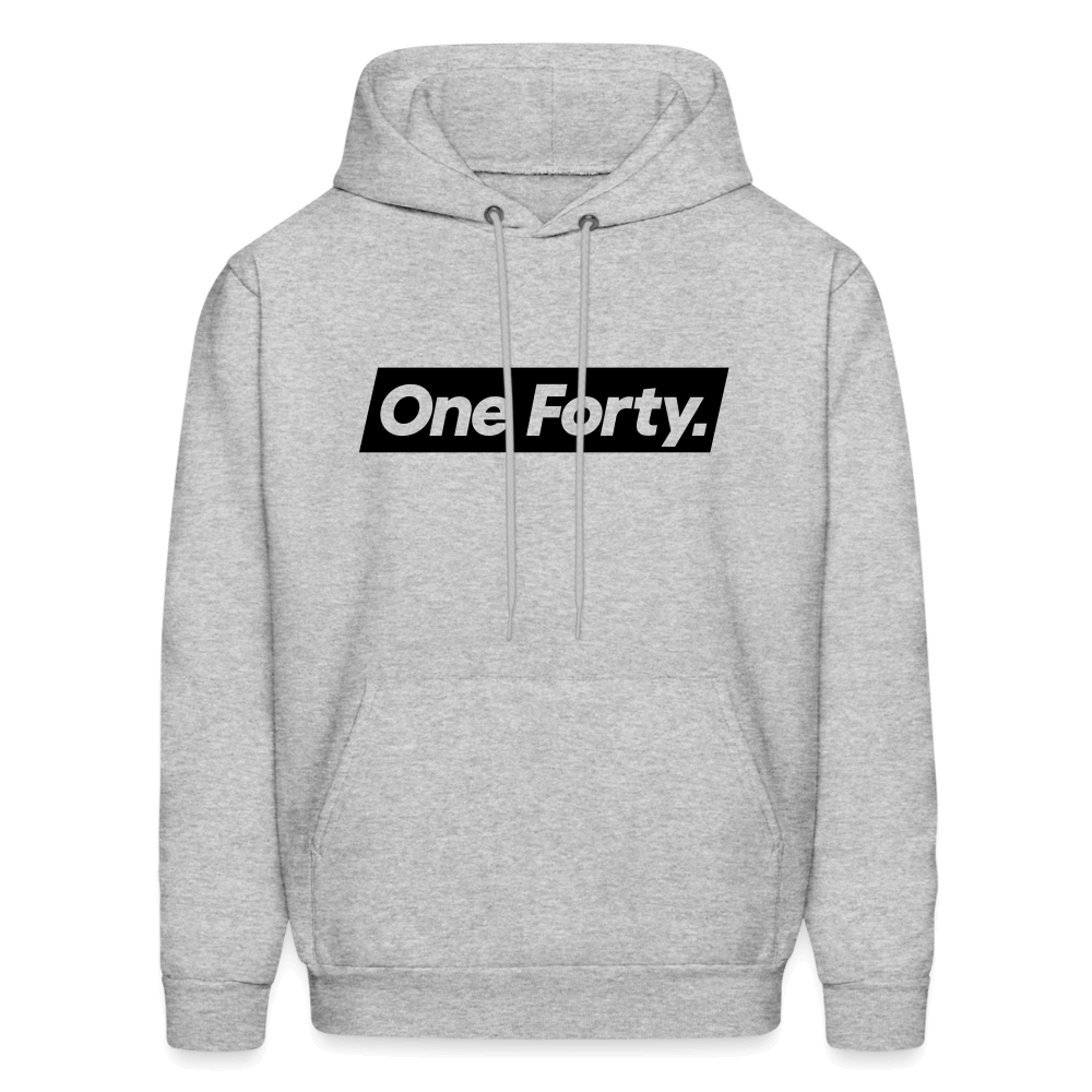 Official One Forty Unisex Logo Hoodie [Heather Grey] - heather gray