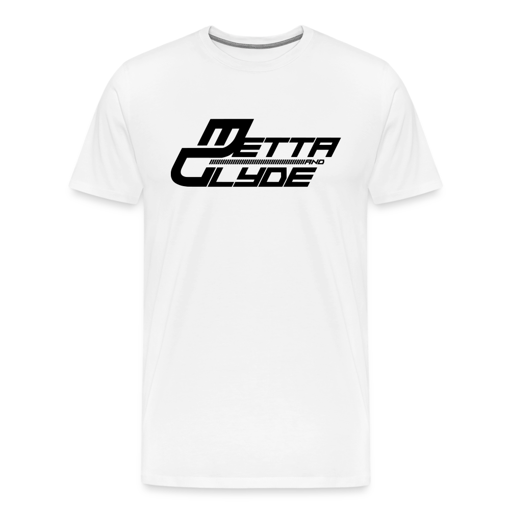 Official Metta & Glyde Mens Logo T-Shirt [White] - white