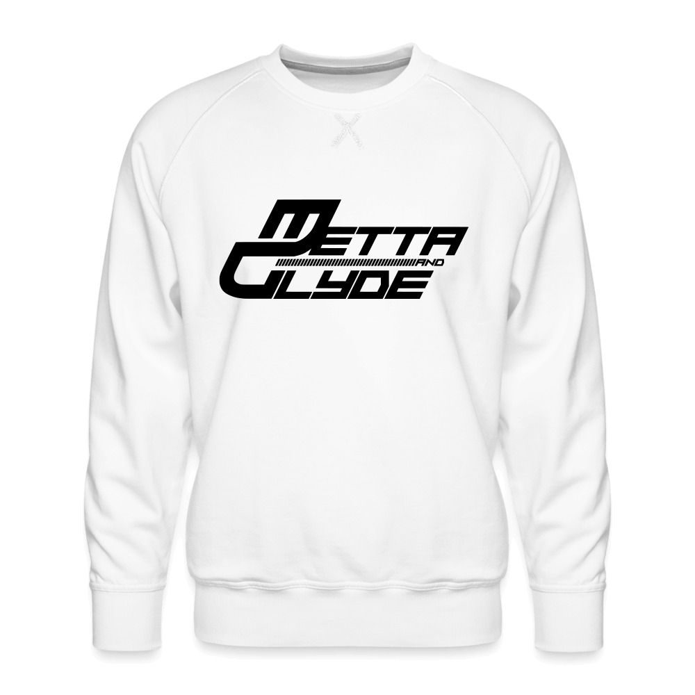 Official Metta & Glyde Unisex Logo Sweatshirt [White] - white