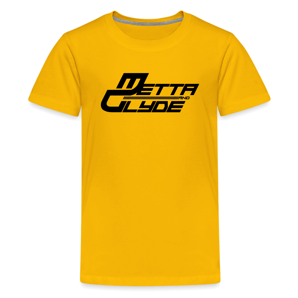 Official Metta & Glyde Kids Unisex Logo T-Shirt [Sun Yellow] - sun yellow