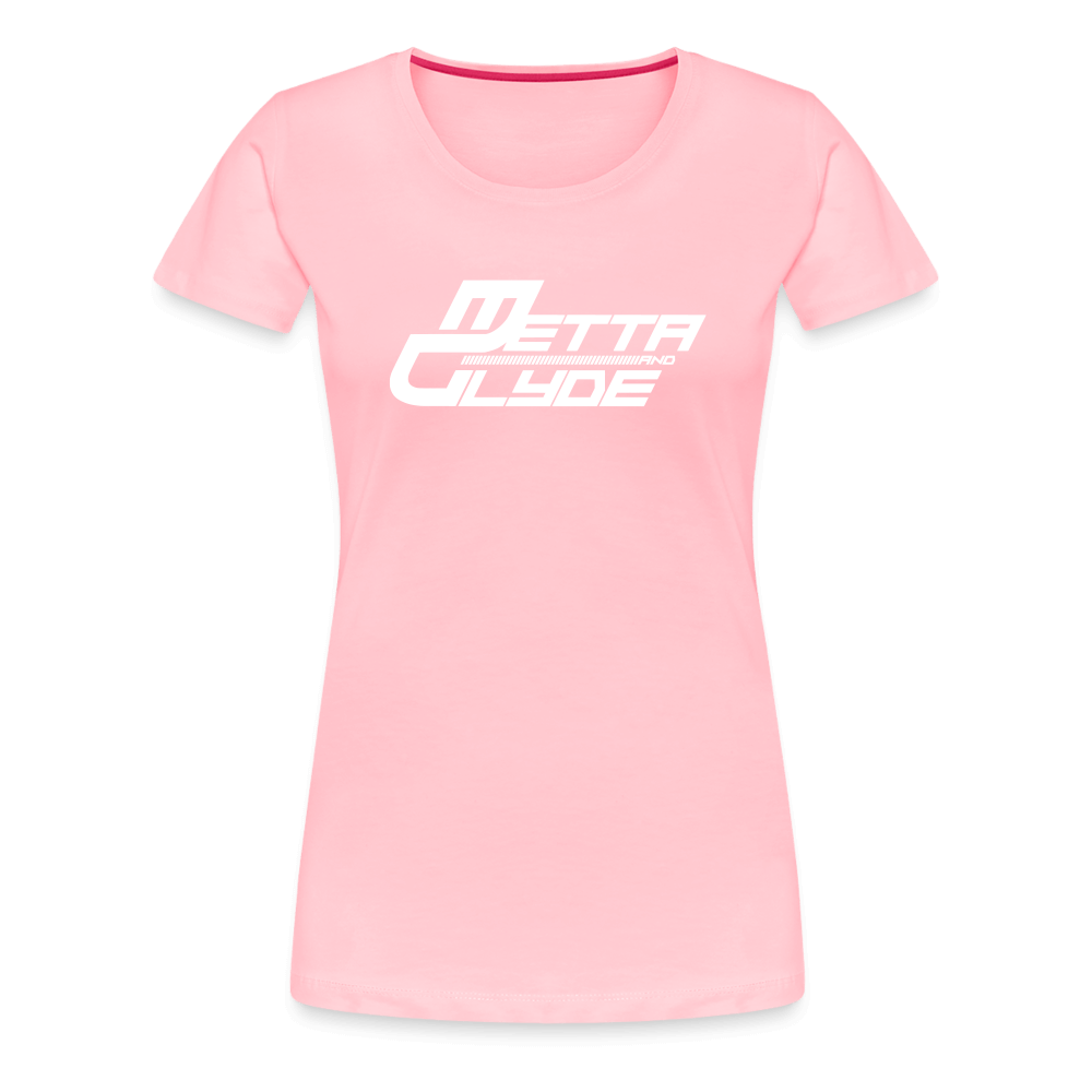 Official Metta & Glyde Womens Logo T-Shirt [Pink] - pink