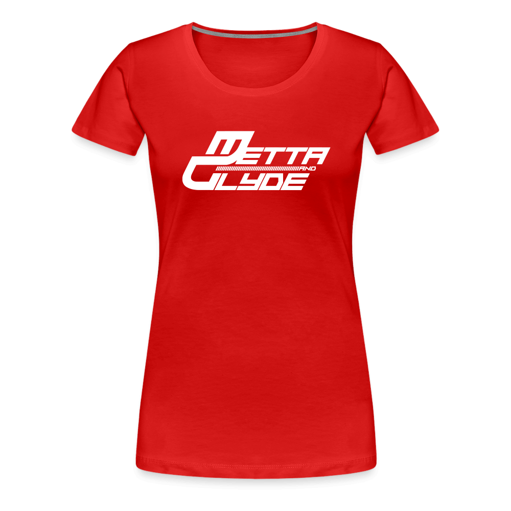 Official Metta & Glyde Womens Logo T-Shirt [Red] - red