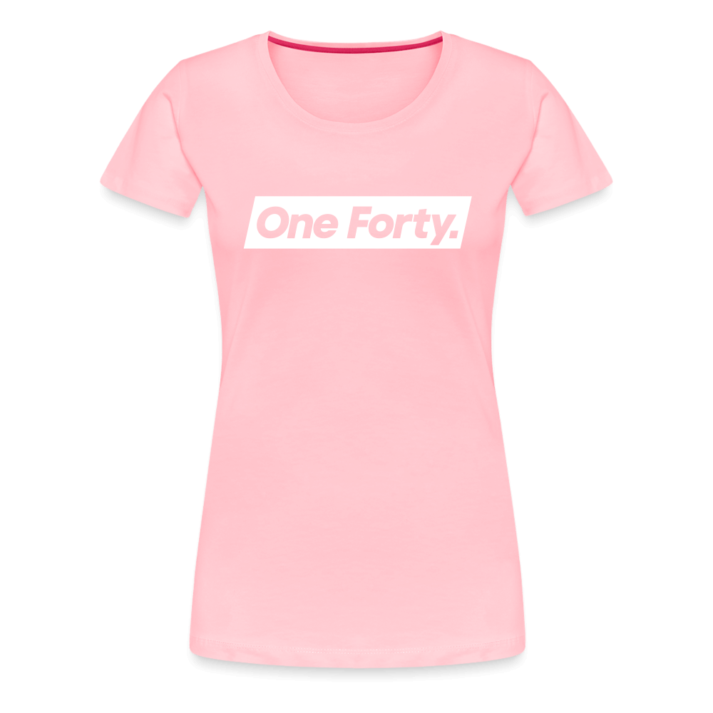 Official One Forty Womens Logo T-Shirt [Hot Pink] - pink