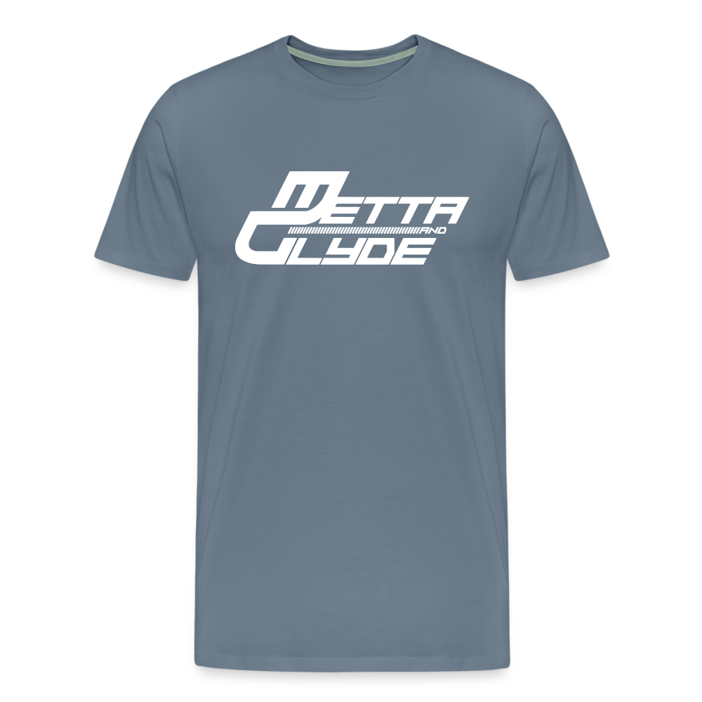 Official Metta & Glyde Mens Logo T-Shirt [Steel Blue] - steel blue