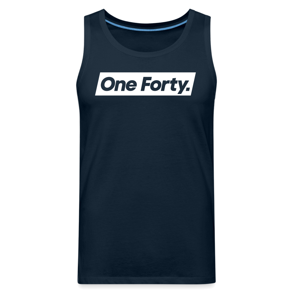 Official One Forty Mens Logo Vest [Navy Blue] - deep navy