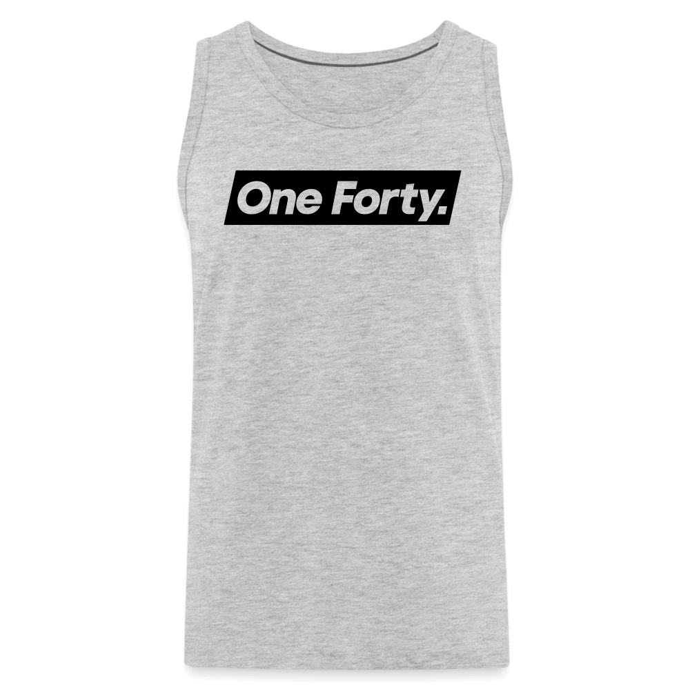 Official One Forty Mens Logo Vest [Heather Grey] - heather gray