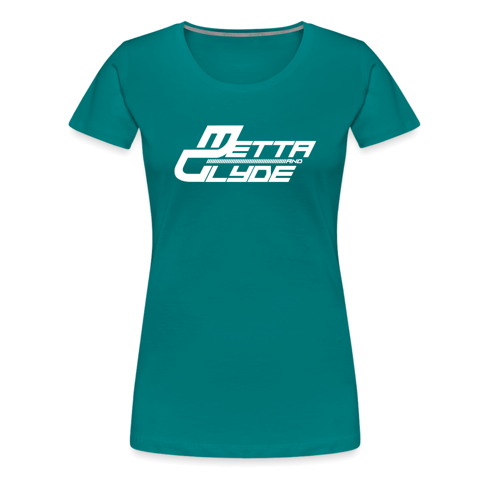 Official Metta & Glyde Womens Logo T-Shirt [Teal] - teal