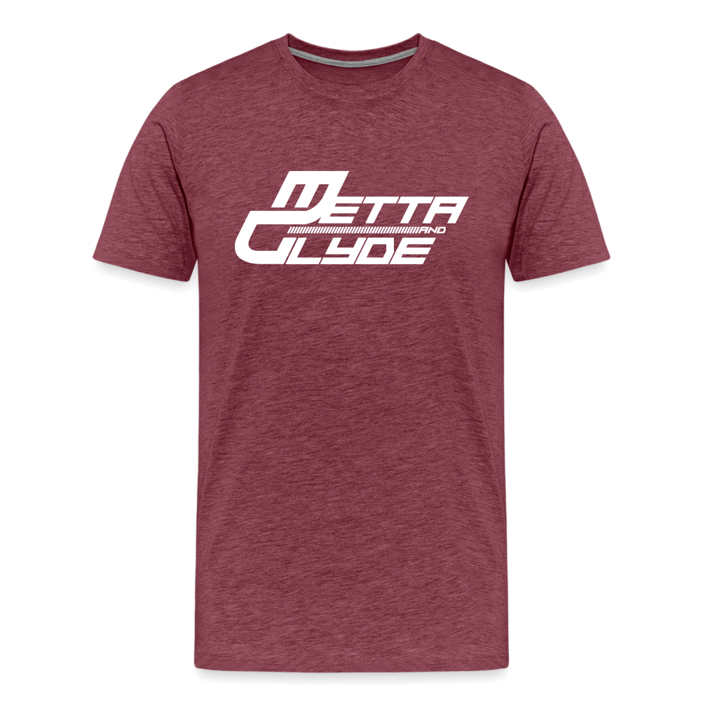 Official Metta & Glyde Mens Logo T-Shirt [Heather Burgundy] - heather burgundy